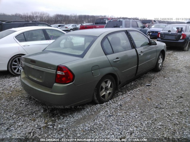 1G1ZT54865F173272 - 2005 CHEVROLET MALIBU LS GREEN photo 4