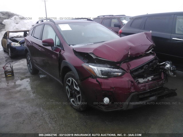 JF2GTAMC8K8225496 - 2019 SUBARU CROSSTREK LIMITED BURGUNDY photo 1