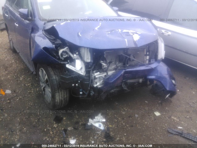 5N1DR2MN2HC679073 - 2017 NISSAN PATHFINDER S/SV/SL/PLATINUM BLUE photo 6