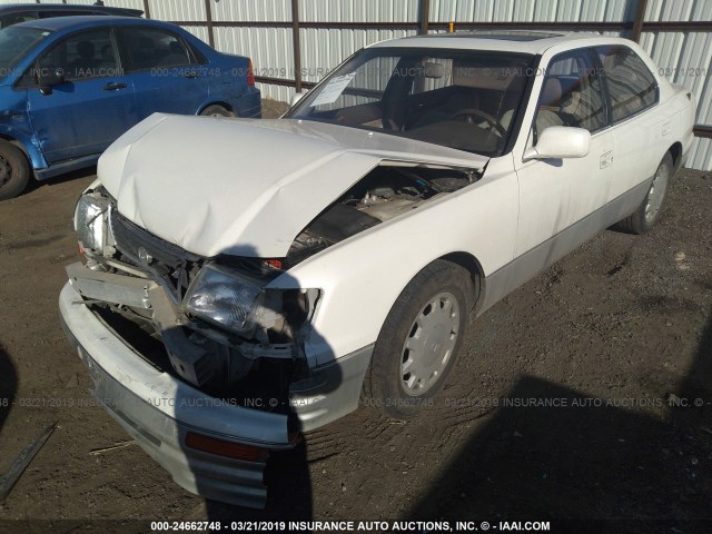 JT8UF22E9S0020222 - 1995 LEXUS LS 400 WHITE photo 2