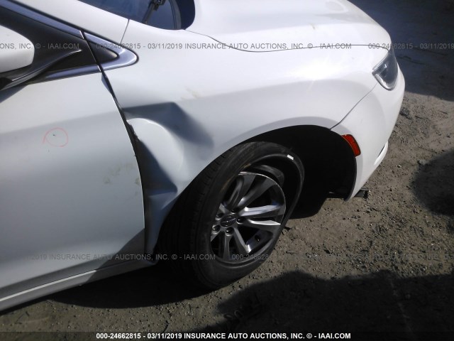 1C3CCCAB3FN744441 - 2015 CHRYSLER 200 LIMITED WHITE photo 6