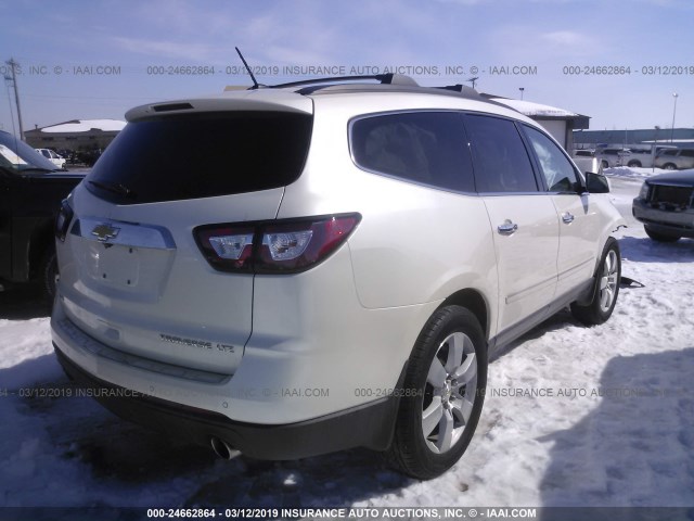 1GNKVJKD9FJ273335 - 2015 CHEVROLET TRAVERSE LTZ CREAM photo 4