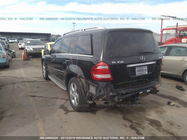 4JGBF7BE7CA771817 - 2012 MERCEDES-BENZ GL 450 4MATIC BLACK photo 3