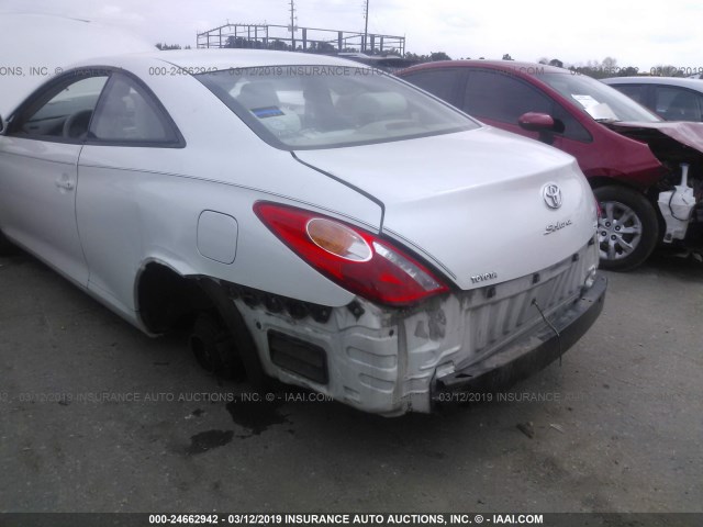 4T1CE38P16U718977 - 2006 TOYOTA CAMRY SOLARA SE/SLE WHITE photo 6