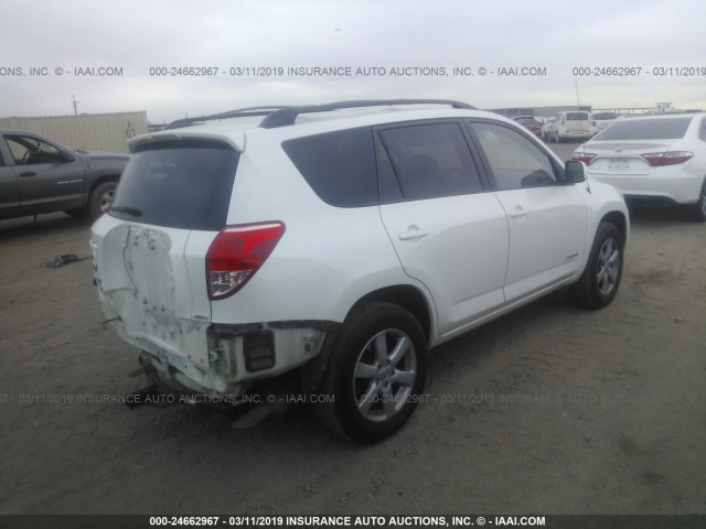 JTMBK34V075027853 - 2007 TOYOTA RAV4 LIMITED WHITE photo 4