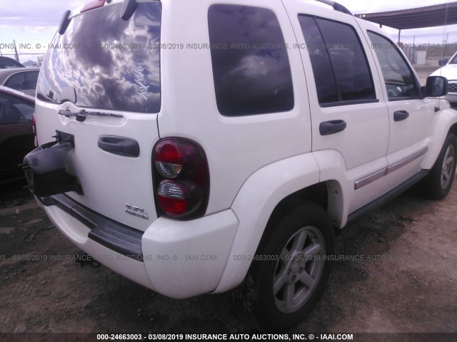 1J4GL58K76W240588 - 2006 JEEP LIBERTY LIMITED WHITE photo 6