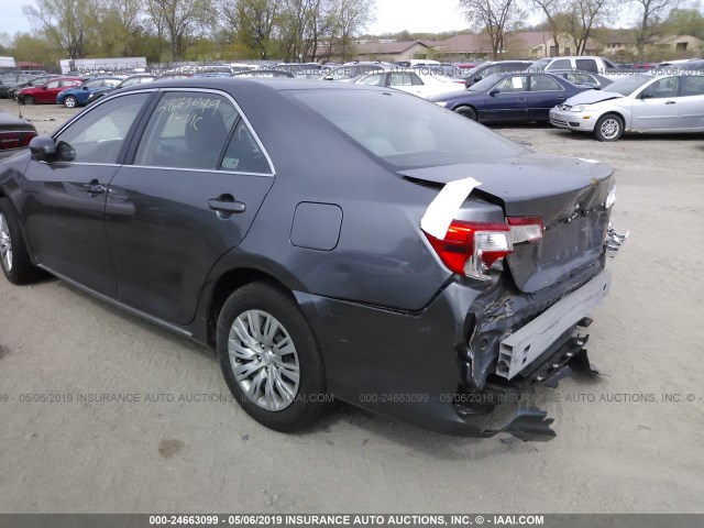4T1BF1FK9CU047526 - 2012 TOYOTA CAMRY SE/LE/XLE GRAY photo 3