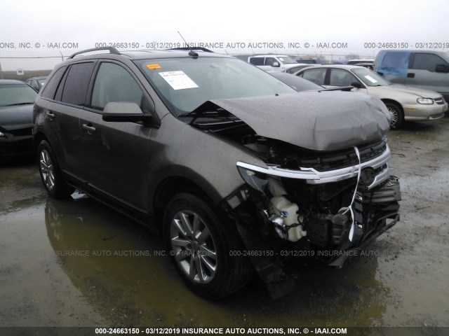 2FMDK3J91CBA80322 - 2012 FORD EDGE SEL GOLD photo 1