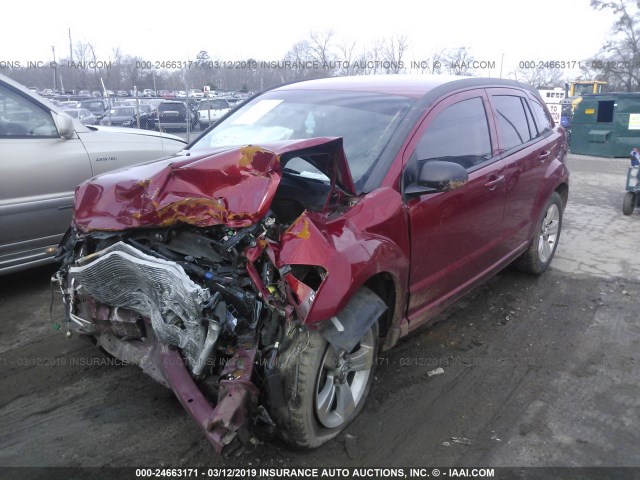 1B3CB3HA9AD643643 - 2010 DODGE CALIBER MAINSTREET RED photo 2