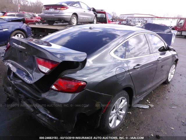 1C3CCCAB6GN137905 - 2016 CHRYSLER 200 LIMITED GRAY photo 4