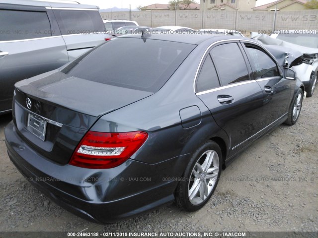 WDDGF4HB8EA949281 - 2014 MERCEDES-BENZ C 250 GRAY photo 4