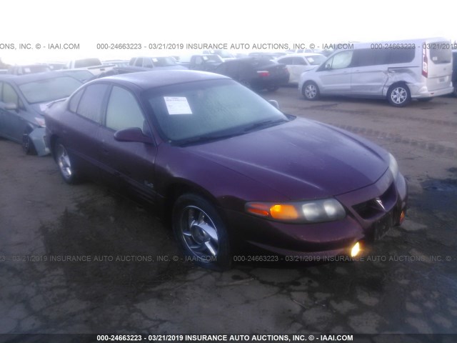 1G2HY54K7Y4204503 - 2000 PONTIAC BONNEVILLE SLE RED photo 1