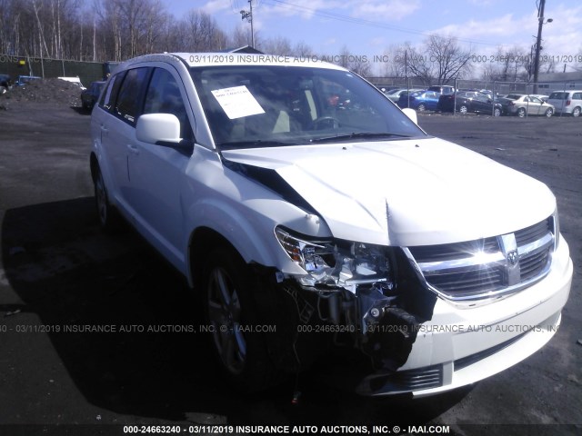 3D4GH57V79T590951 - 2009 DODGE JOURNEY SXT WHITE photo 1