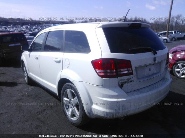 3D4GH57V79T590951 - 2009 DODGE JOURNEY SXT WHITE photo 3