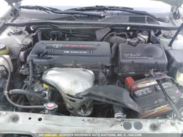 4T1BE30K33U775043 - 2003 TOYOTA CAMRY LE/XLE/SE SILVER photo 10