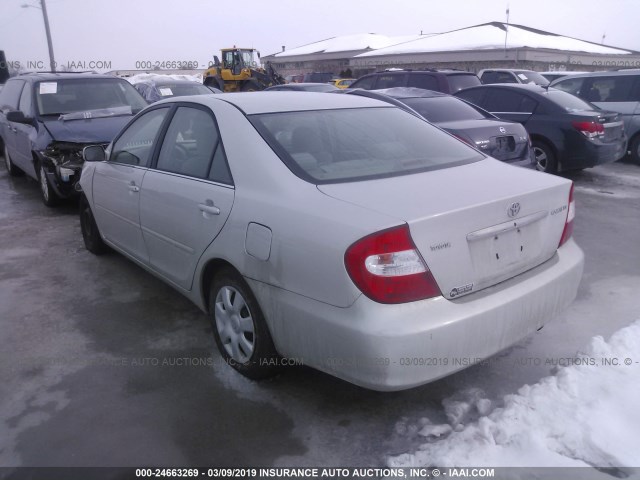 4T1BE30K33U775043 - 2003 TOYOTA CAMRY LE/XLE/SE SILVER photo 3