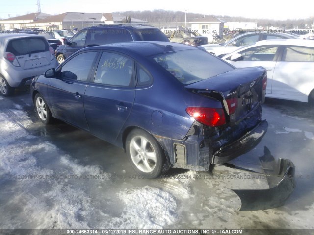 KMHDU46DX9U600601 - 2009 HYUNDAI ELANTRA GLS/SE Dark Blue photo 3