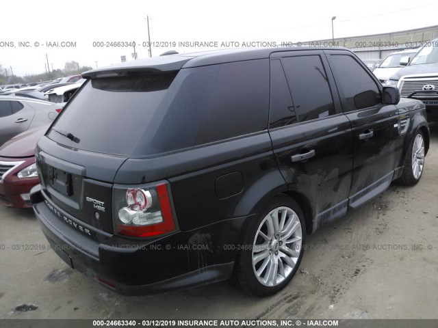 SALSK2D41AA252386 - 2010 LAND ROVER RANGE ROVER SPORT LUX BLACK photo 4