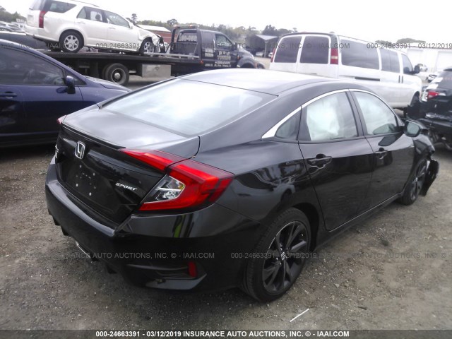 2HGFC2F81KH514093 - 2019 HONDA CIVIC SPORT BLACK photo 4