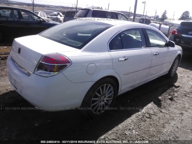 1G8ZV57727F254139 - 2007 SATURN AURA XR WHITE photo 4