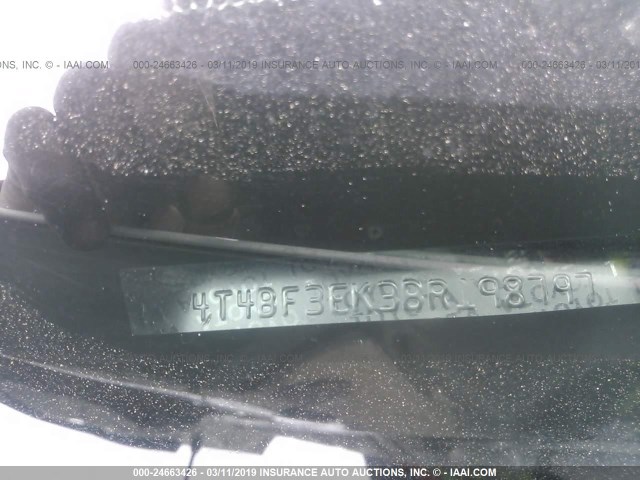 4T4BF3EK3BR198797 - 2011 TOYOTA CAMRY SE/LE/XLE WHITE photo 9