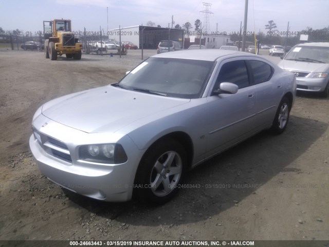 2B3CA3CV2AH227465 - 2010 DODGE CHARGER SXT SILVER photo 2