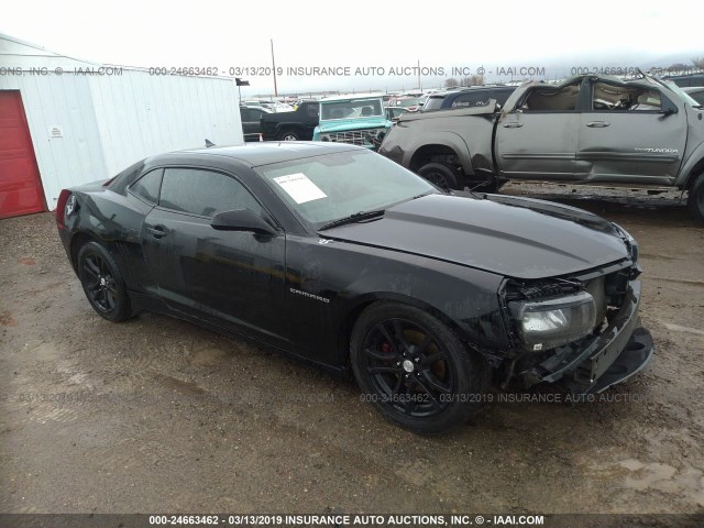 2G1FA1E35E9256737 - 2014 CHEVROLET CAMARO LS BLACK photo 1