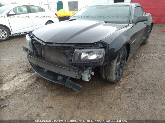 2G1FA1E35E9256737 - 2014 CHEVROLET CAMARO LS BLACK photo 6