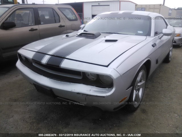 2C3CDYAG4CH171172 - 2012 DODGE CHALLENGER SXT SILVER photo 6