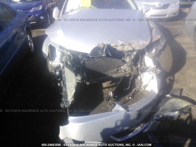 JTHCK262362000811 - 2006 LEXUS IS 250 SILVER photo 6