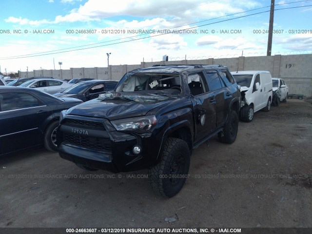 JTEBU5JR2J5482851 - 2018 TOYOTA 4RUNNER SR5 PREM/LTDL/TRAIL/TRD BLACK photo 2