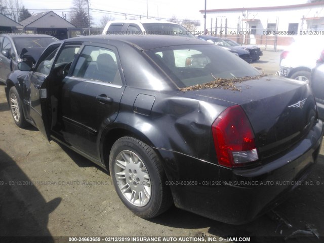 2C3KA43R26H272954 - 2006 CHRYSLER 300 BLACK photo 3