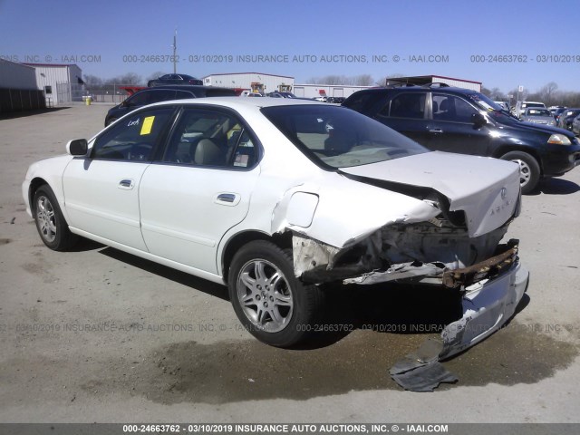 19UUA56731A029909 - 2001 ACURA 3.2TL WHITE photo 3