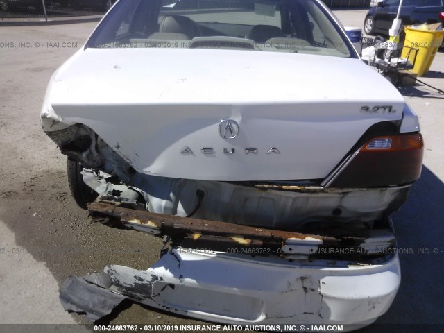 19UUA56731A029909 - 2001 ACURA 3.2TL WHITE photo 6