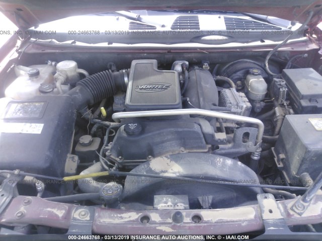 1GNDS13S042419577 - 2004 CHEVROLET TRAILBLAZER LS/LT RED photo 10