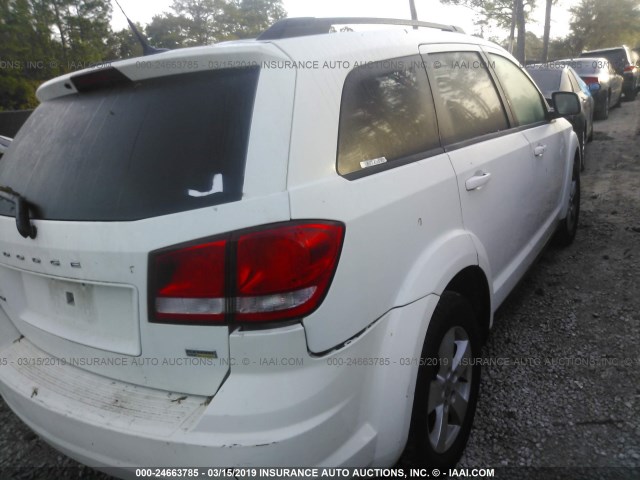 3D4PG1FG8BT523537 - 2011 DODGE JOURNEY MAINSTREET WHITE photo 4