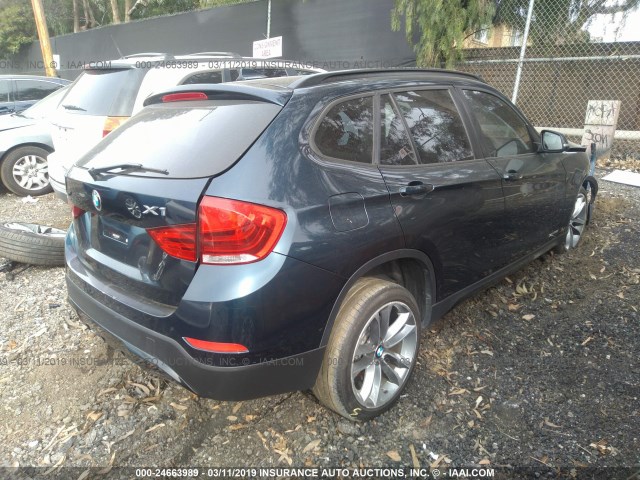 WBAVL1C53EVY16816 - 2014 BMW X1 XDRIVE28I BLUE photo 4