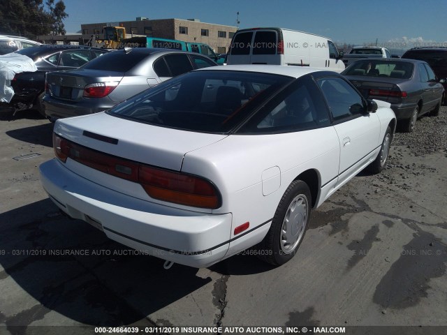 JN1MS36P9MW027429 - 1991 NISSAN 240SX LE/SE WHITE photo 4