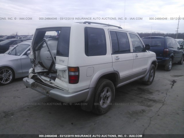 JACDJ58X2X7930401 - 1999 ISUZU TROOPER S WHITE photo 4