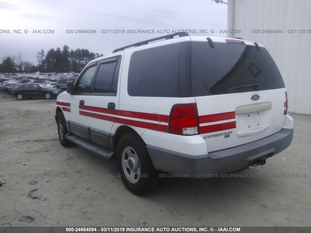 1FMPU16556LA85254 - 2006 FORD EXPEDITION XLT WHITE photo 3