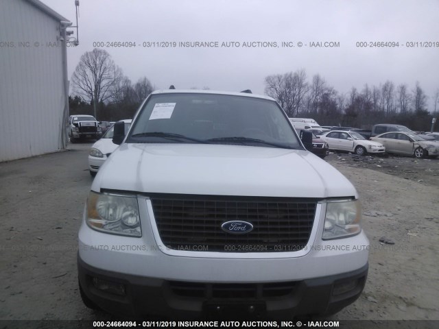 1FMPU16556LA85254 - 2006 FORD EXPEDITION XLT WHITE photo 6