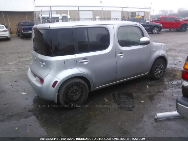 JN8AZ28R19T124688 - 2009 NISSAN CUBE S/SL SILVER photo 4