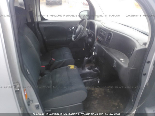 JN8AZ28R19T124688 - 2009 NISSAN CUBE S/SL SILVER photo 5