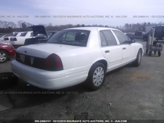 2FAFP71V38X178769 - 2008 FORD CROWN VICTORIA POLICE INTERCEPTOR WHITE photo 4