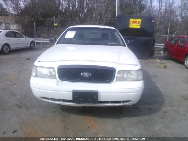 2FAFP71V38X178769 - 2008 FORD CROWN VICTORIA POLICE INTERCEPTOR WHITE photo 6