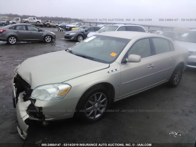 1G4HD57207U156047 - 2007 BUICK LUCERNE CXL GOLD photo 2