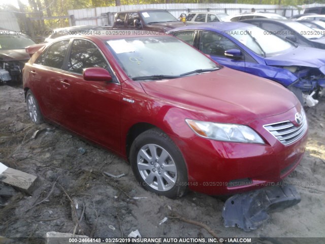 JTNBB46K293051560 - 2009 TOYOTA CAMRY HYBRID RED photo 1