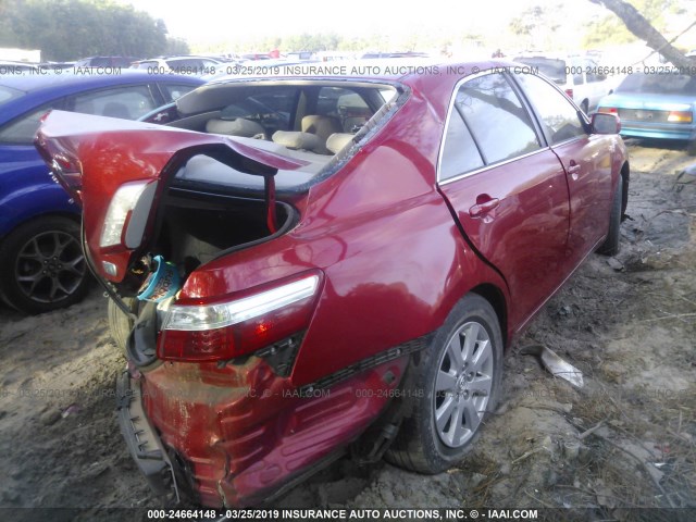 JTNBB46K293051560 - 2009 TOYOTA CAMRY HYBRID RED photo 4