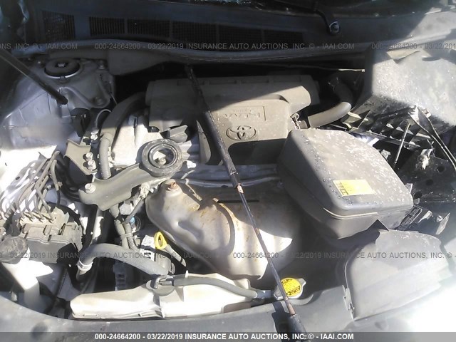 4T1BF1FK0CU028556 - 2012 TOYOTA CAMRY SE/LE/XLE SILVER photo 10