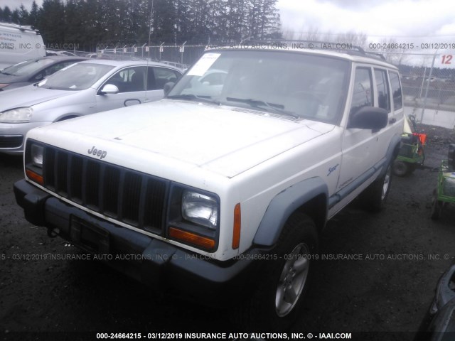 1J4FJ68S6WL126705 - 1998 JEEP CHEROKEE SPORT/CLASSIC თეთრი ფოტო 2